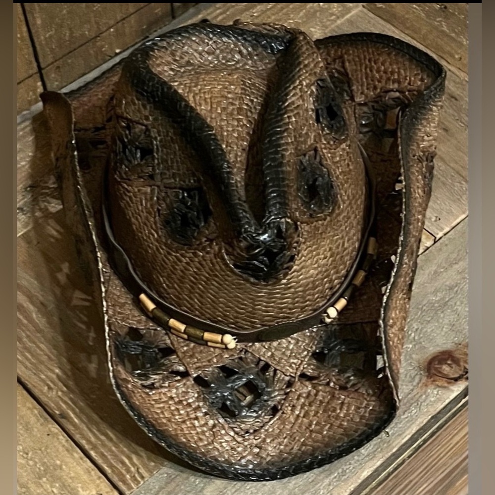 GUC Western Express Brown and Tan Western Hat